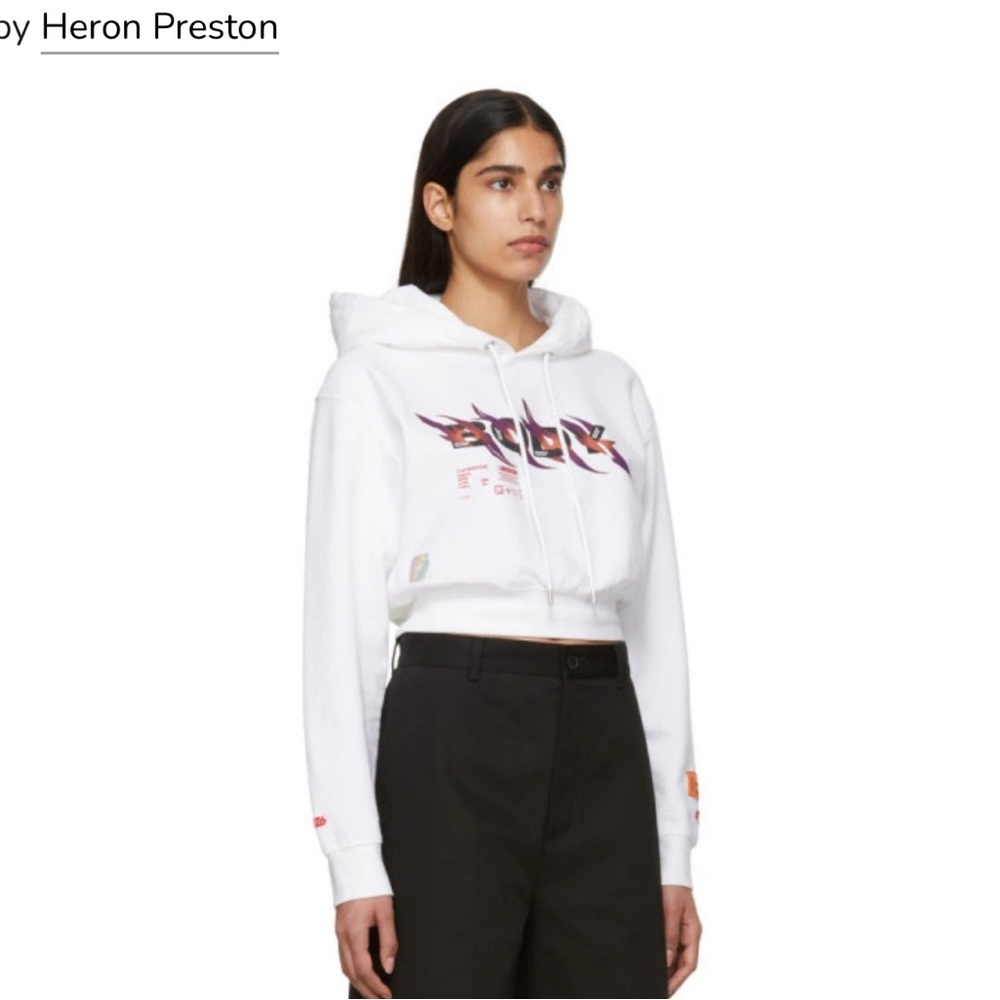 Heron Preston hoodie cropped sweater
